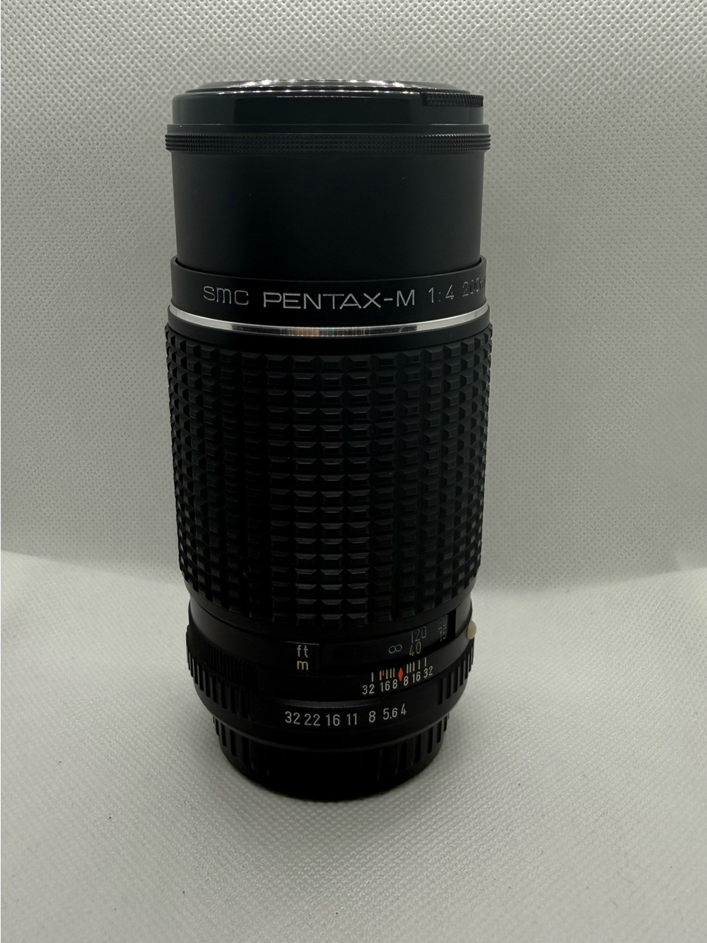 Smc Pentax-M 1:4 200mm Black Telephoto Camera Lens with tiffen filter